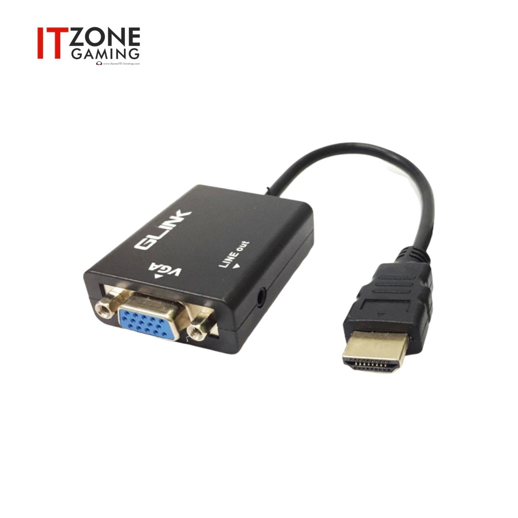 Converter HDMI TO VGA AUDIO Cable GLINK (GL021) Shopee Thailand