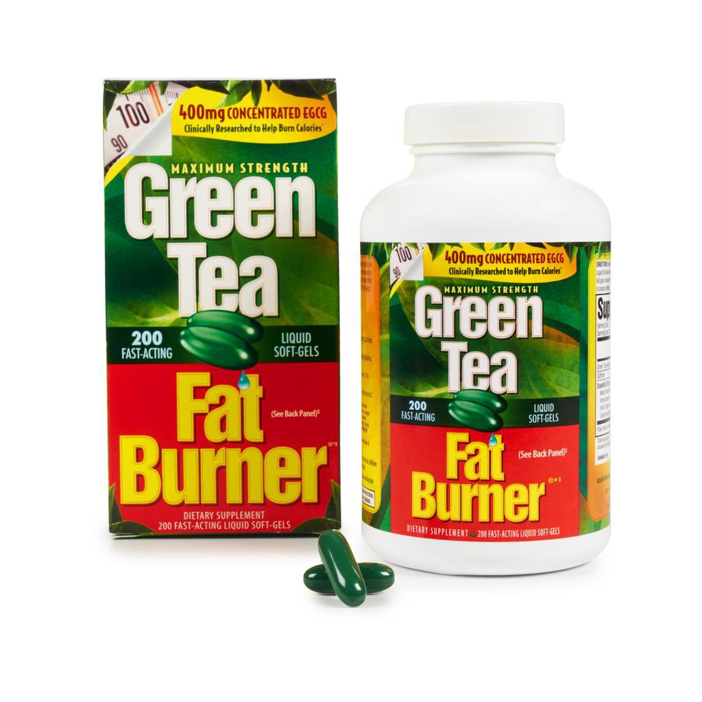 ชาเขียว ลดน้ำหนัก อาหารเสริมลดน้ำหนัก Green Tea Fat Burner, 200 Liquid