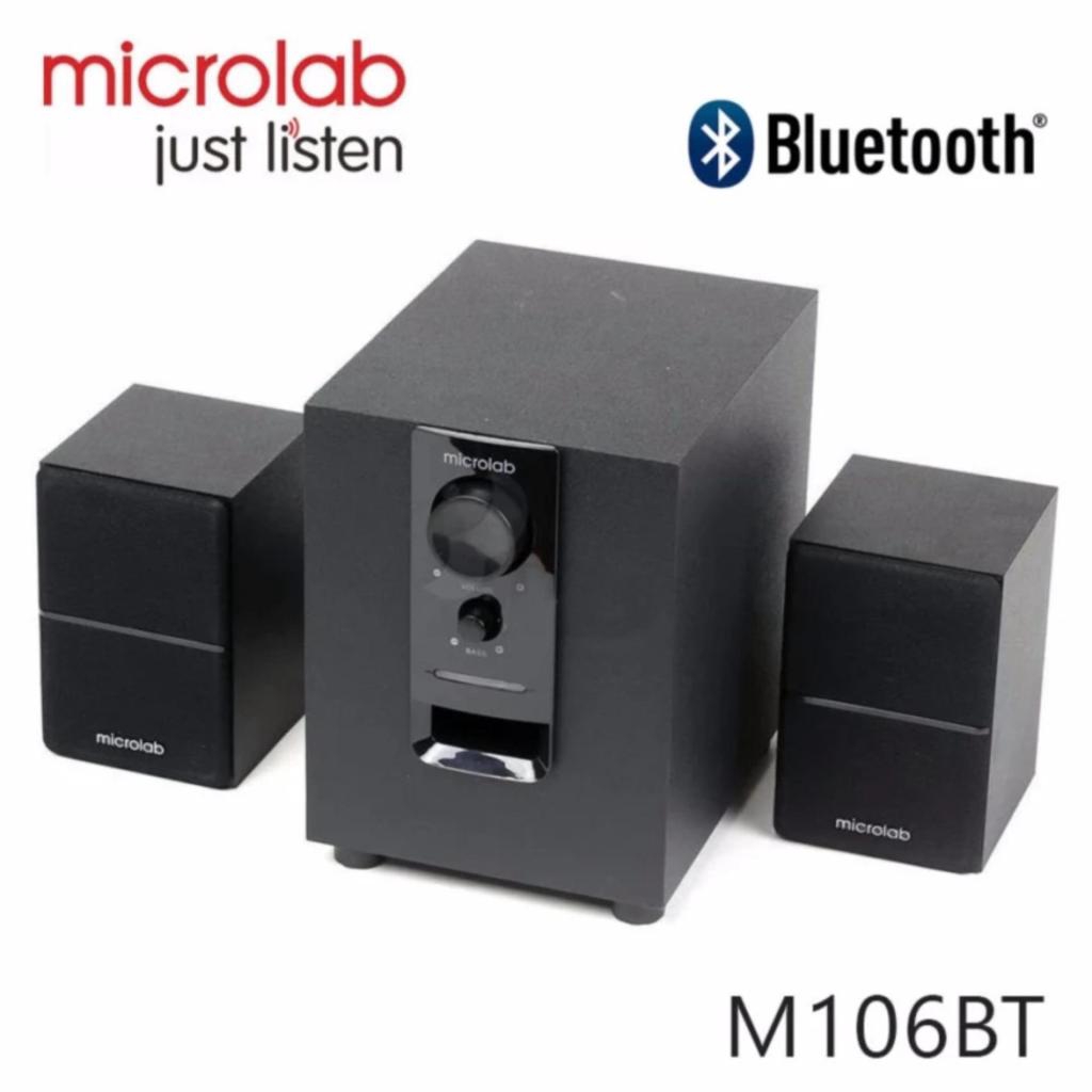 Microlab รุ่น M100BT ลำโพงคอมพิวเตอร์ บลูทูธ 2.1 (สีดำ) Microlab