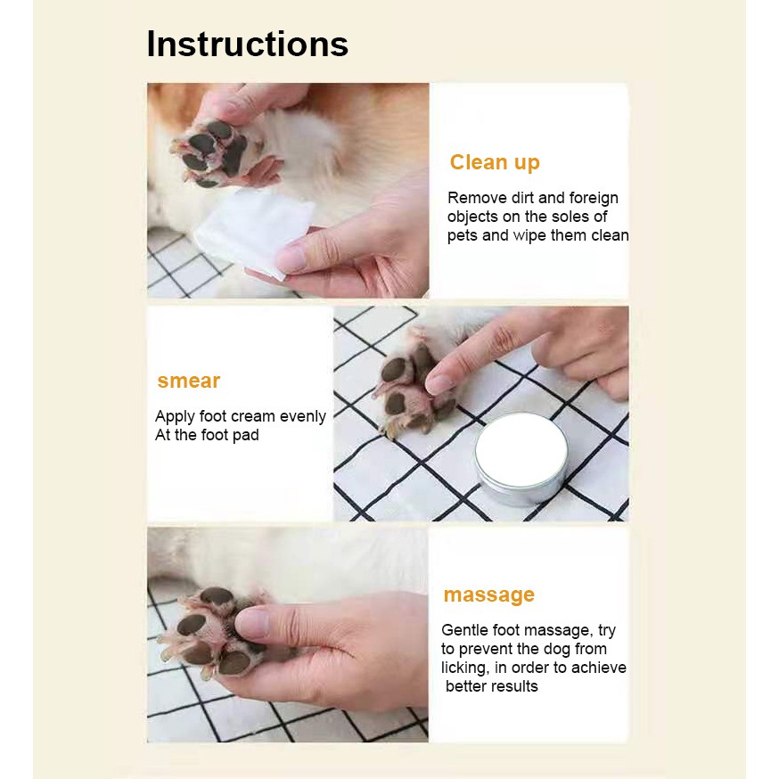 Paw Balm Cream Pet Paws Cracked Care Wax Pet Paws Moisture Care Cream