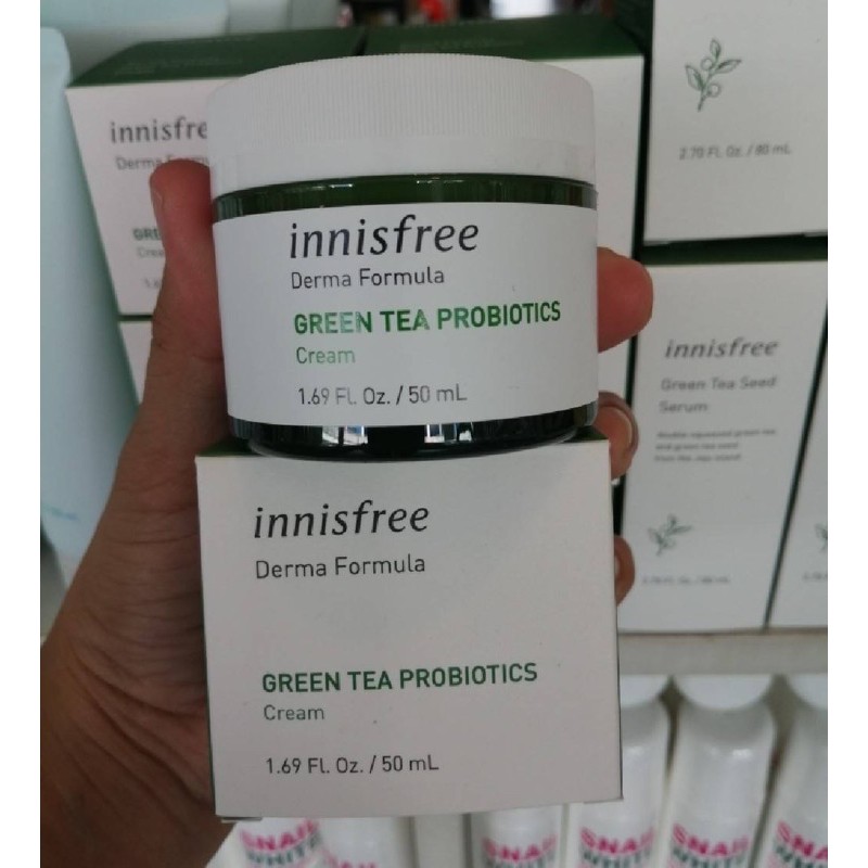 Innisfree Derma Formula Green Tea Probiotics Cream 50ml 1993sarahayo