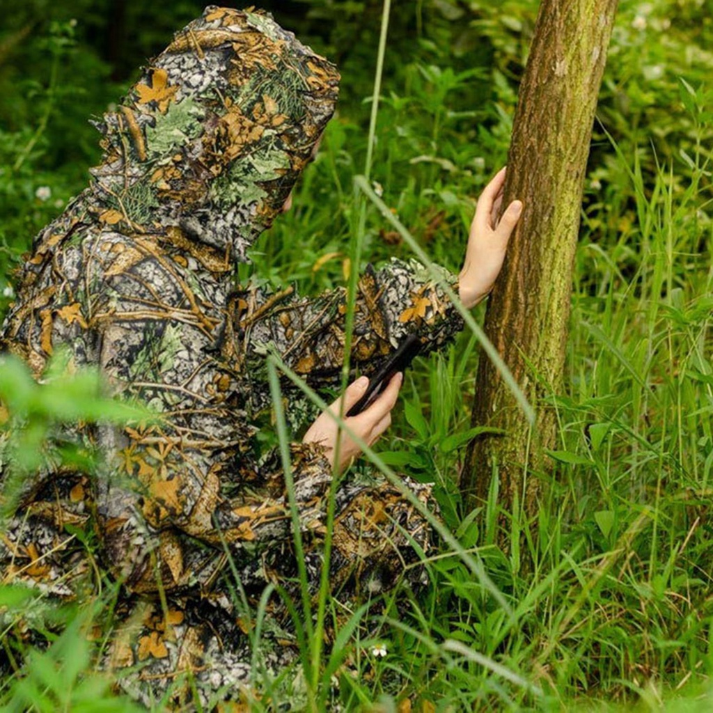 Camouflage Clothes Suit 3D Maple Leaf Lightweight Ghillie Suit Two