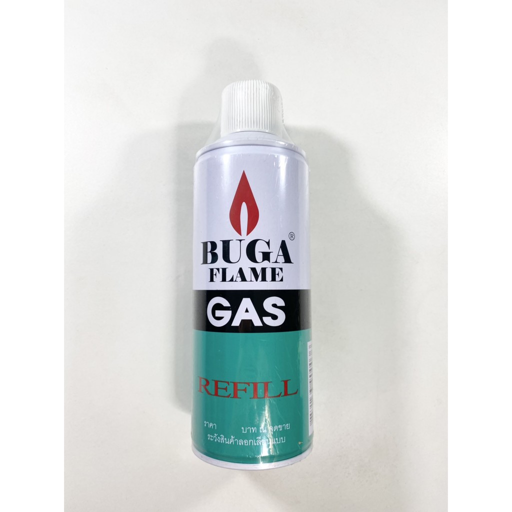 BUGA FLAME GAS ของแท้ แก๊สกระป๋อง แก๊สเติมไฟแช็ค 375ml(ใหญ่) Shopee
