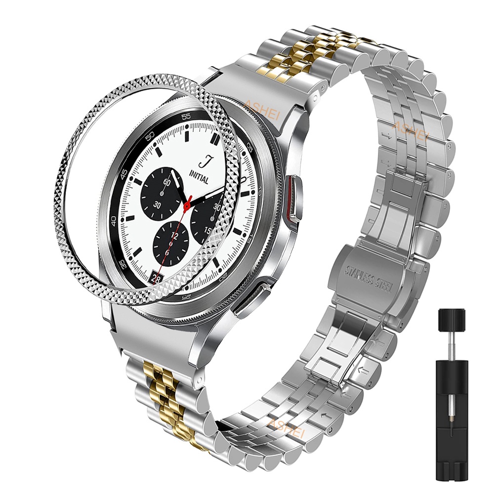 For samsung galaxy watch 4 band 44mm 40mm galaxy watch 4 classic 46mm 42mm strap bezel ring