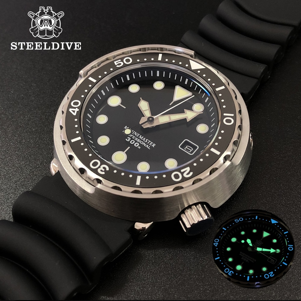 Steeldive 1975 Tuna 300m Diving Watch Automatic Steel Stainless Ceramic