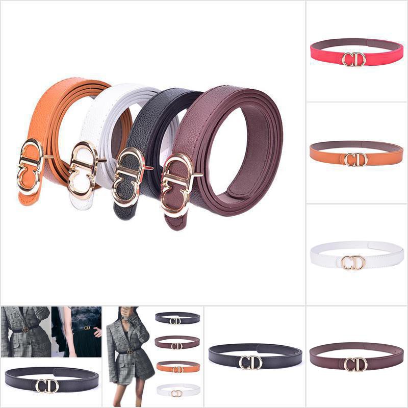 [LHGC] Fashion Women Big Hole Belts PU Leather Metal Pin Buckle Waist