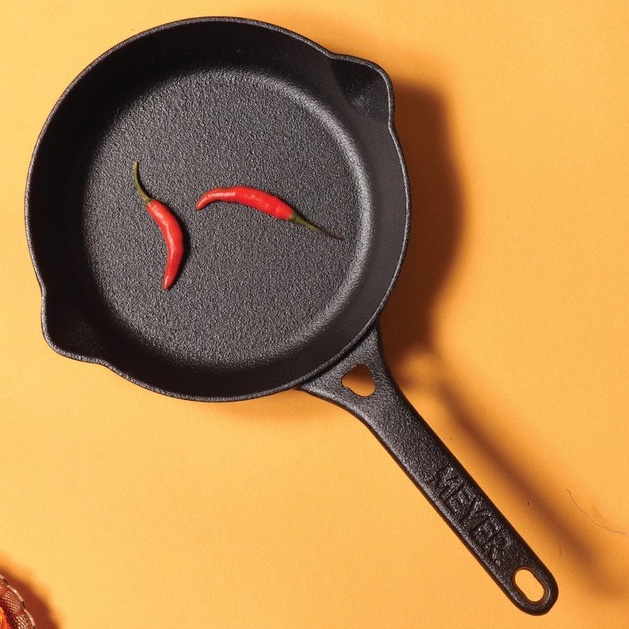 MEYER CAST IRON กระทะเหล็กหล่อ กระทะทอดเหล็กหล่อ OPEN FRY PAN ขนาด 20