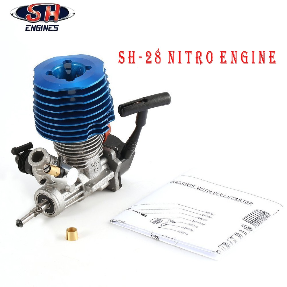 SH-28 Nitro Engine M28-P3 3.8hp 33000rpm 4.57CC Pull Starter For HSP 18
