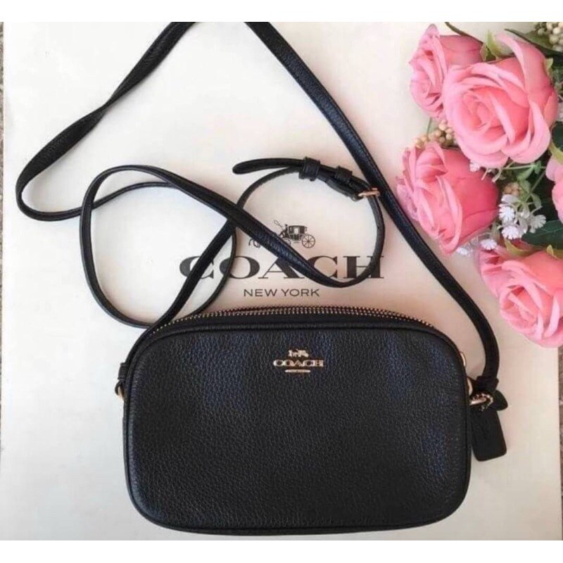 Coach Crossbody Pouch In Pebble Leather 7rqa1or6_y ThaiPick