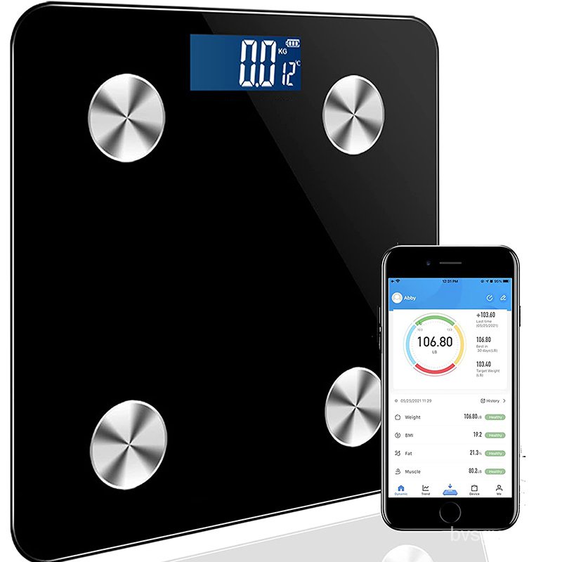 เครื่องชั่งน้ำหนักBathroom Scales Bluetooth Floor Body Scale BMI Fat