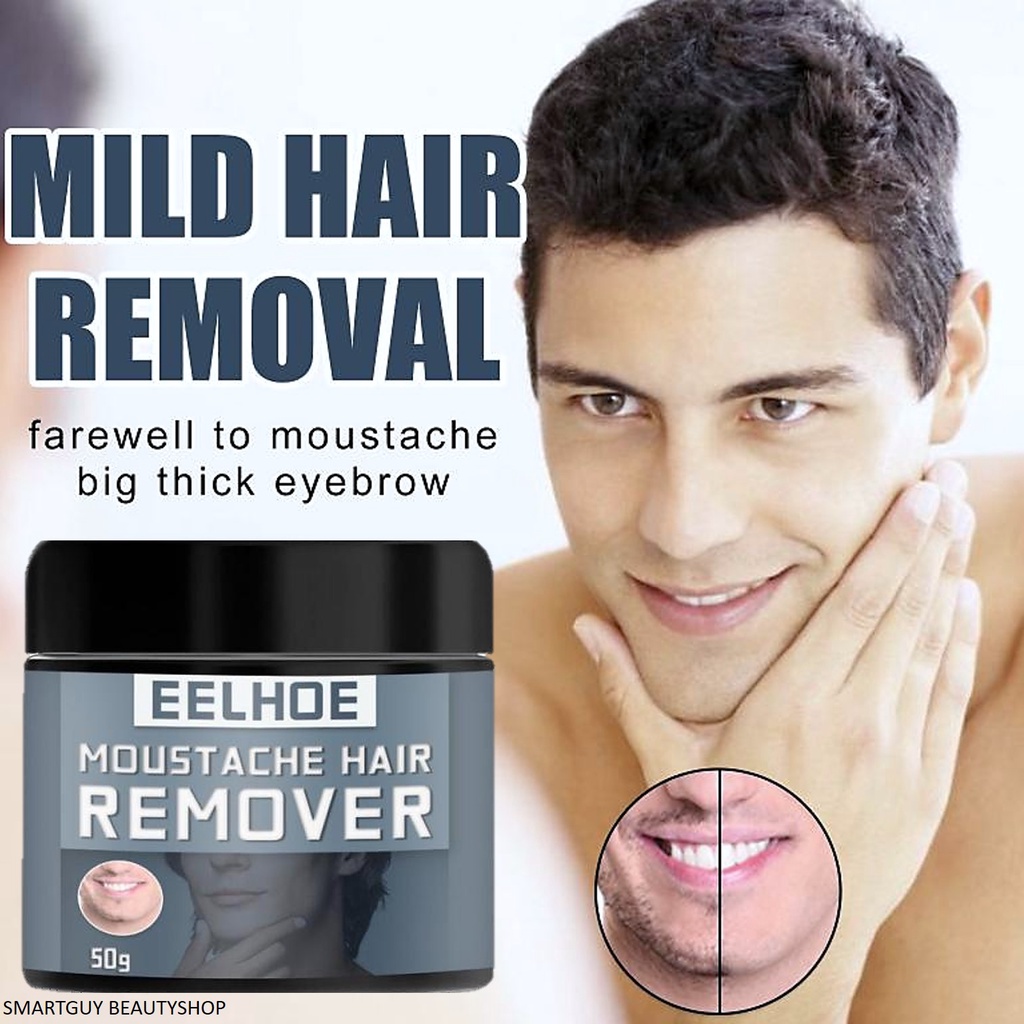 EELHOE Moustache Hair Remover 50g ครีมกำจัดหนวดและขนสูตรอ่อนโยนสำหรับ