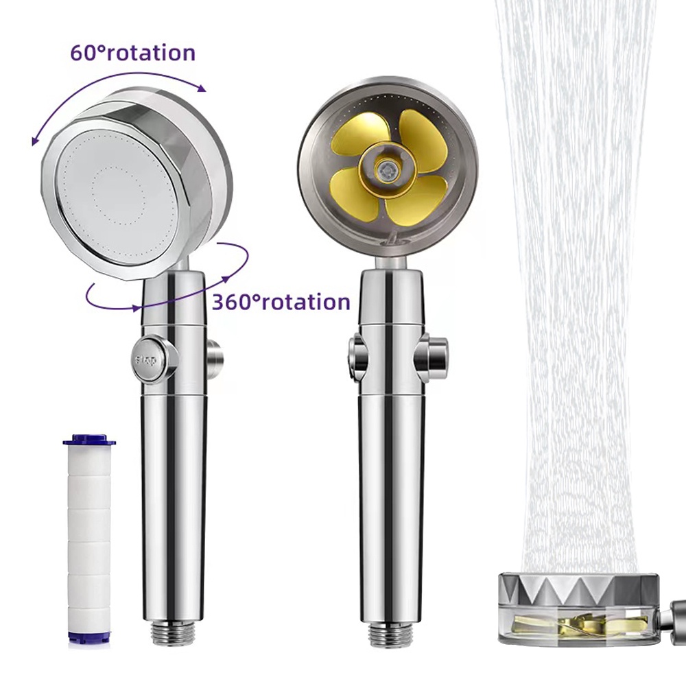 Shower Head High Pressure Water Saving Flow Showerhead 360 Degrees