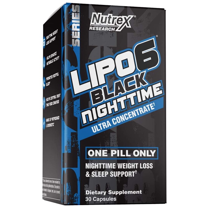 Nutrex Lipo 6 Nighttime Fat Burner Melatonin Sleep Aid Weight Loss Diet