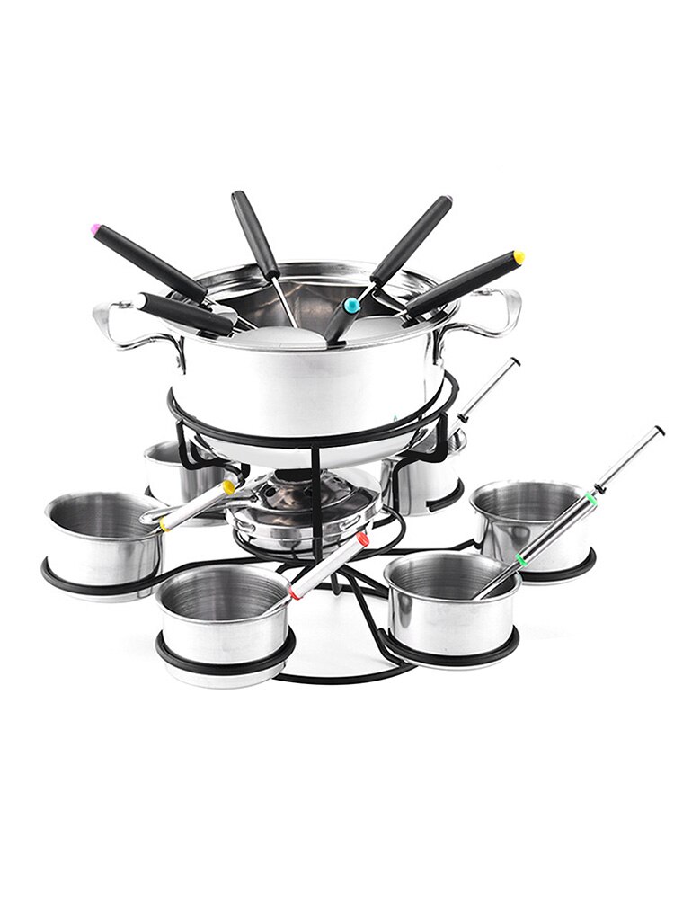 1 Set Alcohol Stove Cheese Fondue Pot Alcohol Stove Cheese Fondue Stove
