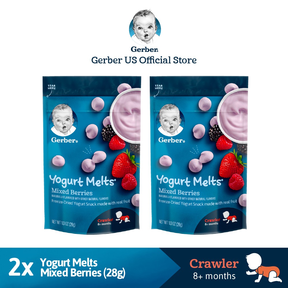 Gerber Yogurt Melts Mixed Berries Twin Pack 28G u6jR Shopee Thailand