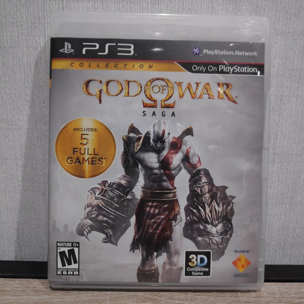 ENGLISH แผ่นเกม PS3 God of War Saga มือ 2 รวมภาค 13 ในกล่องมี 2 แผ่น