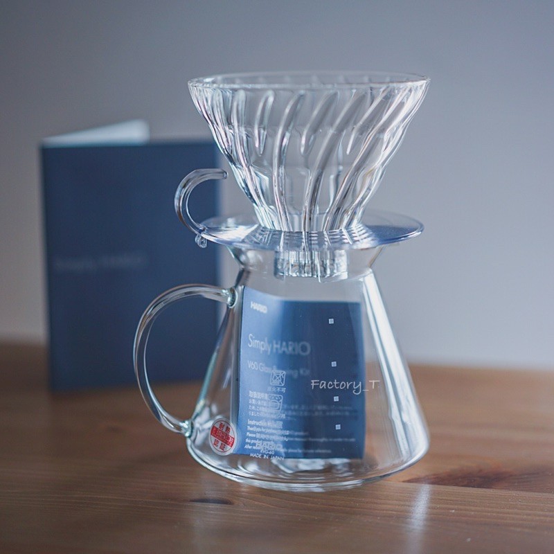 (NEW) Hario V60 Glass Brewing Kit ดริปเปอร์ Server Dripper กรวยดริปกาแฟ อุปกรณ์ดริปกาแฟ Simply