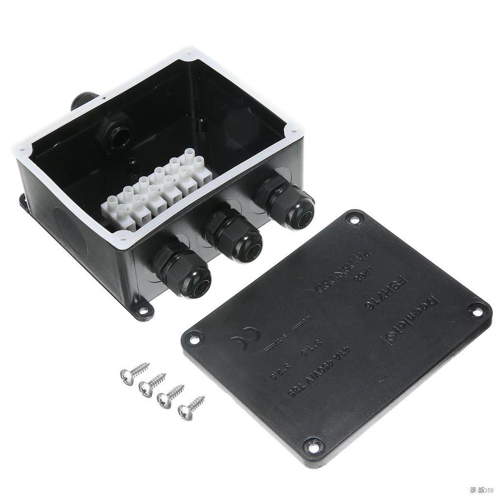 4 Way Underground LED Light Junction Box 3 Port Waterproof Outdoor