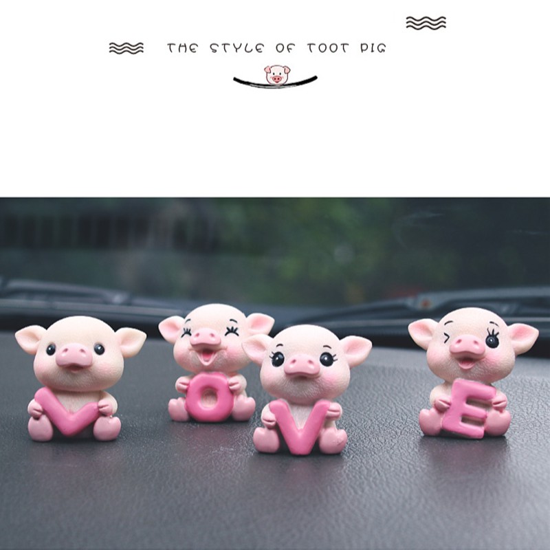 รถ ภายนอกรถ4pcs/set High Quality Newest Car Ornaments Cute LOVE Little