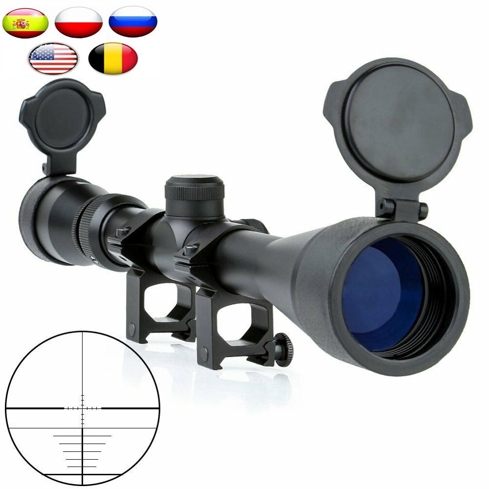 Sporting Goods Telescopic 39x40 Mil Dot Zoom Sniper Air Rifle Sight