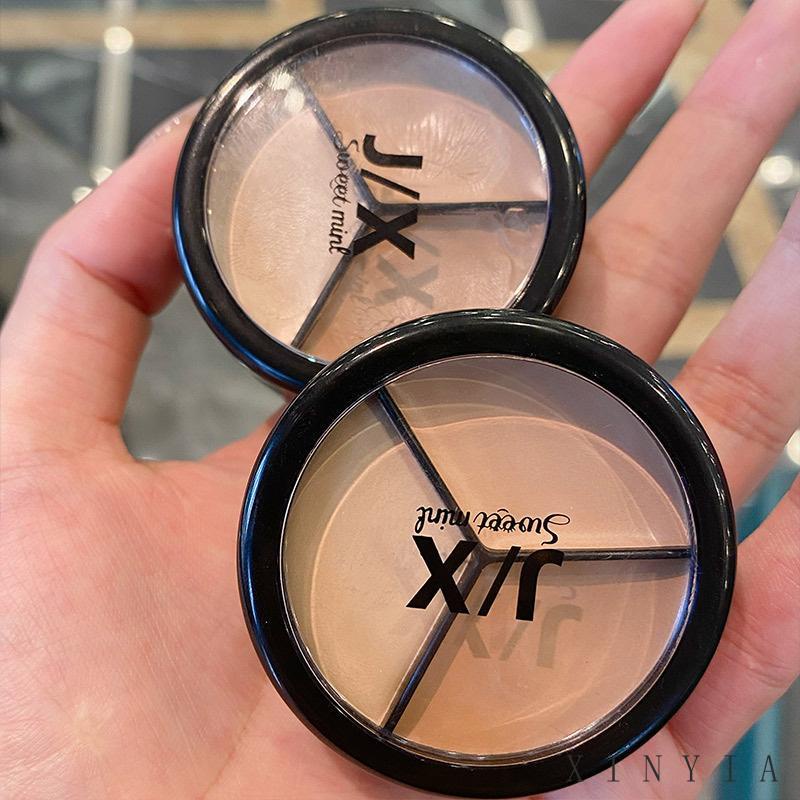 JX 3 Colors Waterproof Face Concealer Cream Foundation Oil Control