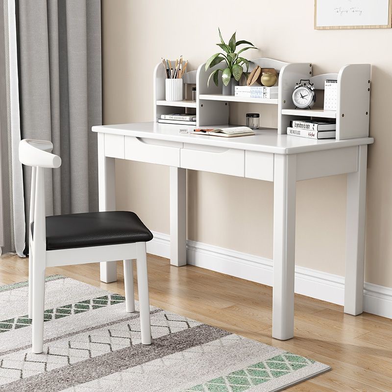 Solid wood desk and chair combination student writing desk Nordic