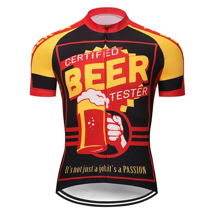 Nightsky 21SS Summer Men Women Short Sleeve Beer Cycling Jersey MTB