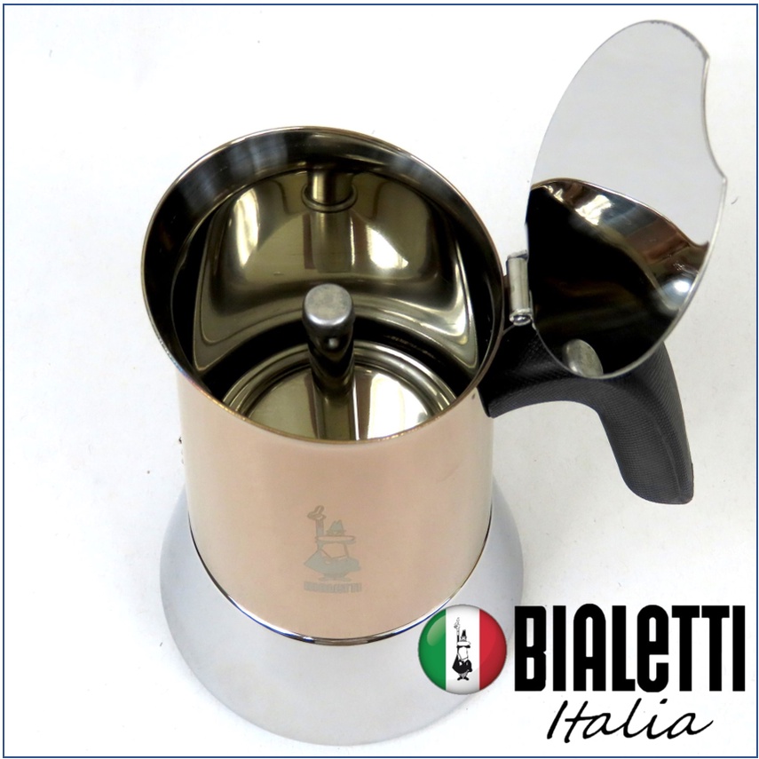 Bialetti Venus 4ถ้วย เตาแม่เหล็กไฟฟ้า Copper 4 cup Induction Gas Ceramic Moka Pot bialetti