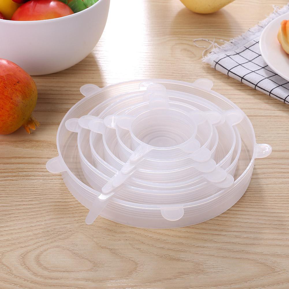 [HIGHPLES] niversal Silicone Suction Lidbowl pan cooking pot lidsilicon stretch lids