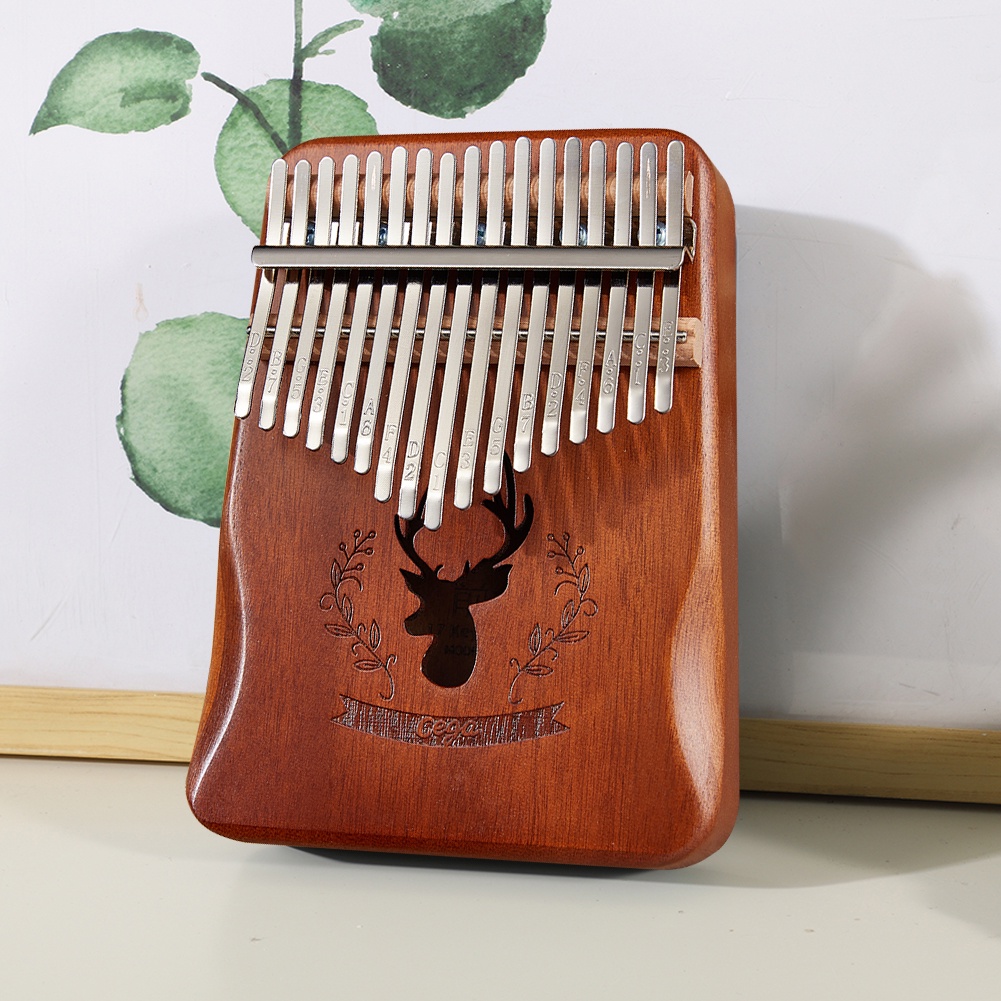 17 Keys Kalimba Mahogany Kalimba Thumb Piano African Musical