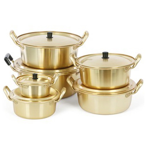 พร้อมส่ง 양은 냄비 หม้อทองเหลืองเกาหลี Sambo Nickel Silver Pot Shopee