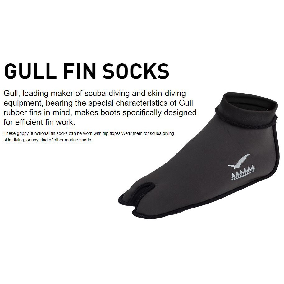 Gull Fin Socks ถุงเท้าผ้าneoprene สำหรับ full foot fins