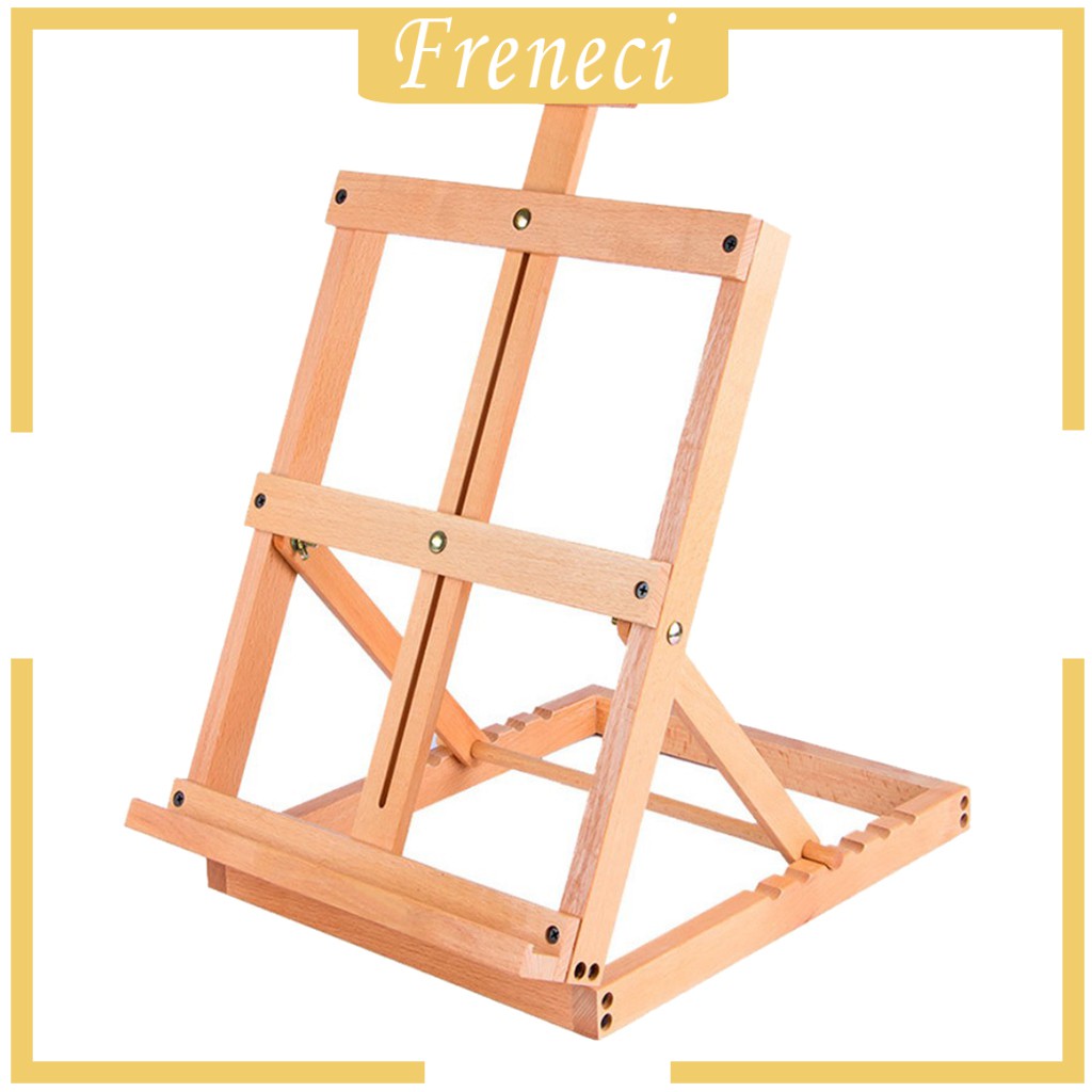[FRENECI] Tabletop Art Easel HFrame Display Stand Wood Painting Easels