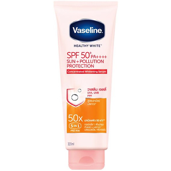 Vaseline Healthy White Sun Pollution Protection SPF 50 320 Ml INCI