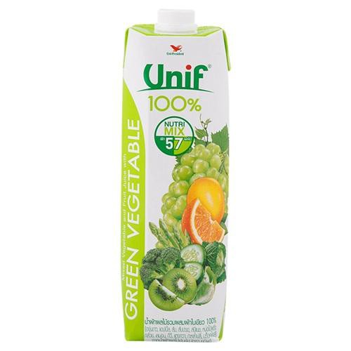 Unif 100 mixed green leafy vegetable juice 1 liter Shopee Thailand