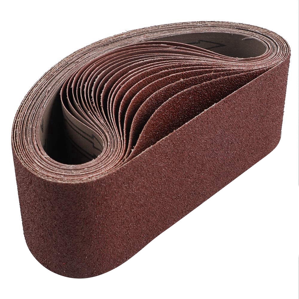 Ready 18 Pack Sanding Belts 3X21 Inches(75X533mm) Aluminum Sanding Belt