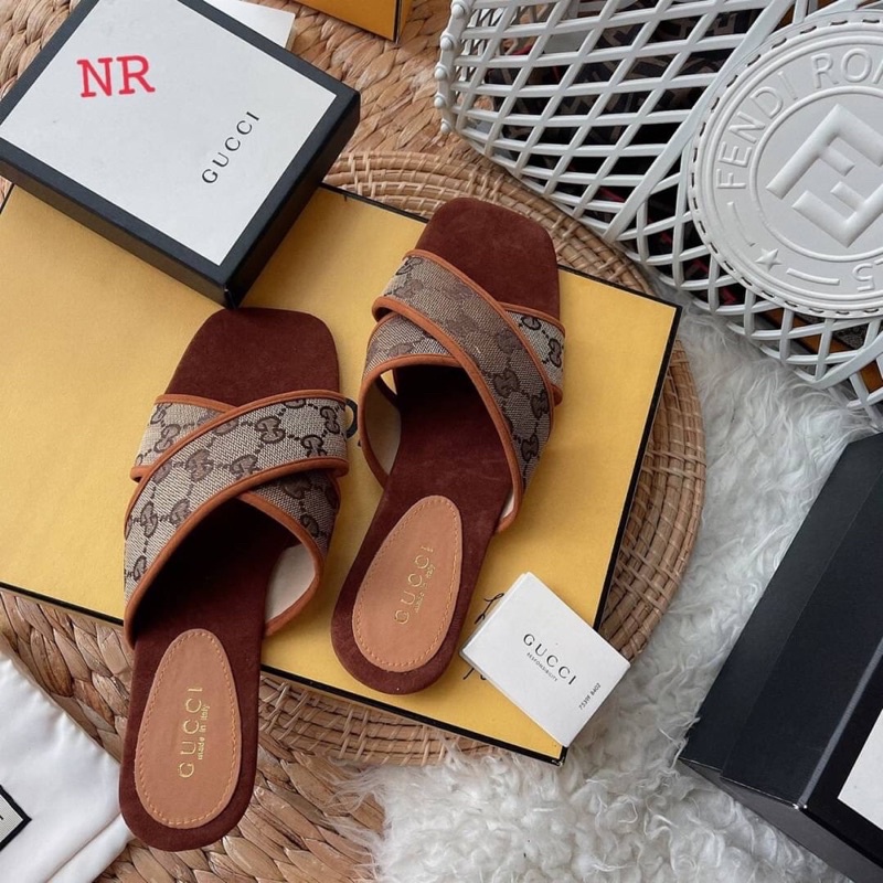 รองเท้าแตะแฟชั่นกุชชี่gucci Shopee Thailand