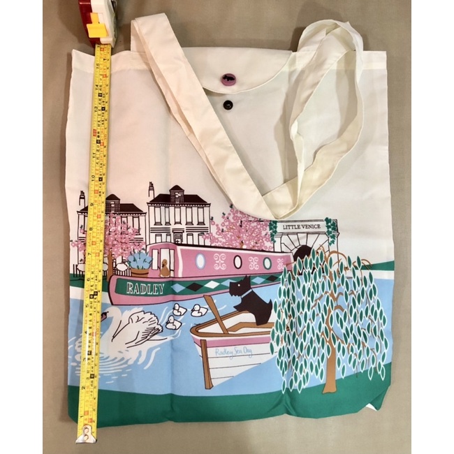 กระเป๋าผ้าพับได้ Radley London ลาย Little Venice กระดุมคิ้วสุด มือหนึ่ง