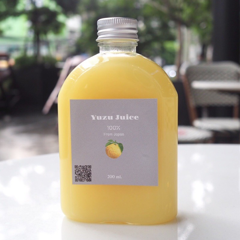 Yuzu Juice 100 น้ำส้มยูสุแท้ Pure Yuzu หัวเชื้อยูซุแท้ เบสส้มยูซุ จาก