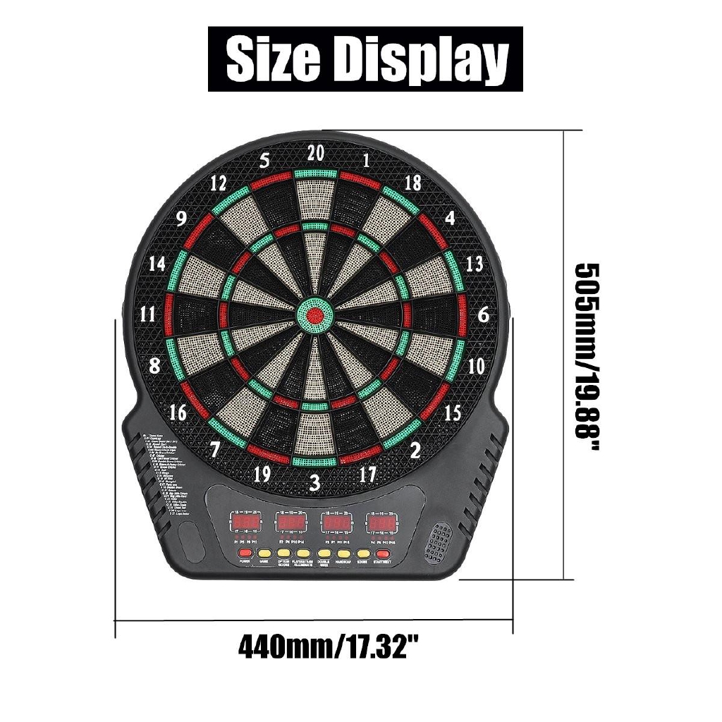 Automatic Scoring 18 Games 18 Electronic Dart Board Set LED Scoring