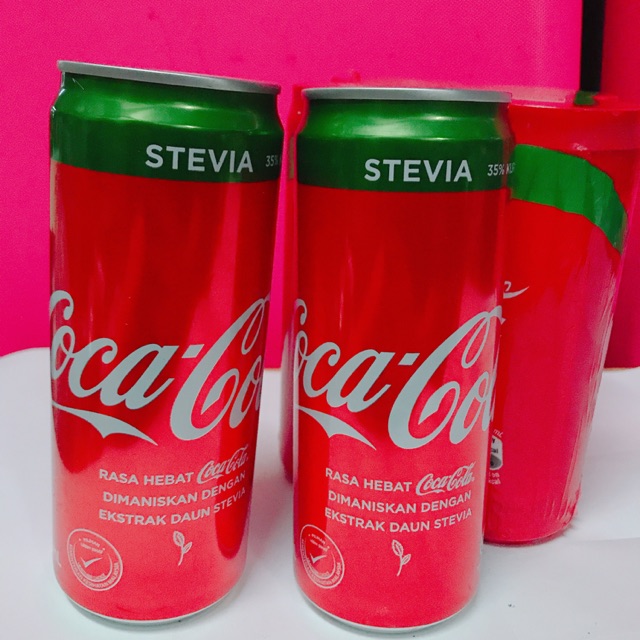 Coke Stevia 320 ml. X4 กระป๋อง Shopee Thailand