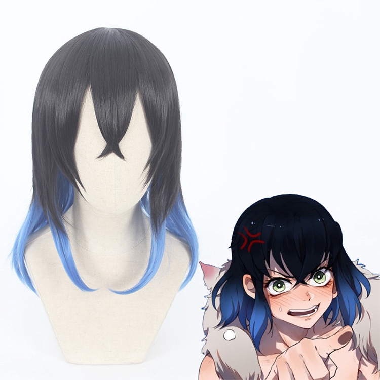 Demon Slayer Anime Costume Figure Hashibira Inosuke Gradient Cosplay