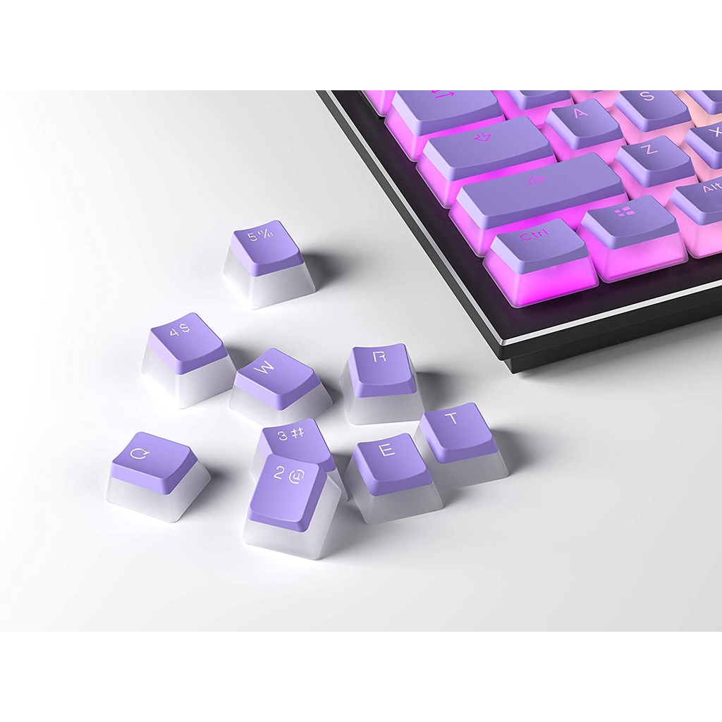 newLavender pudding keycap 108 Double Shot PBT pudding keycap Ansi/ISO