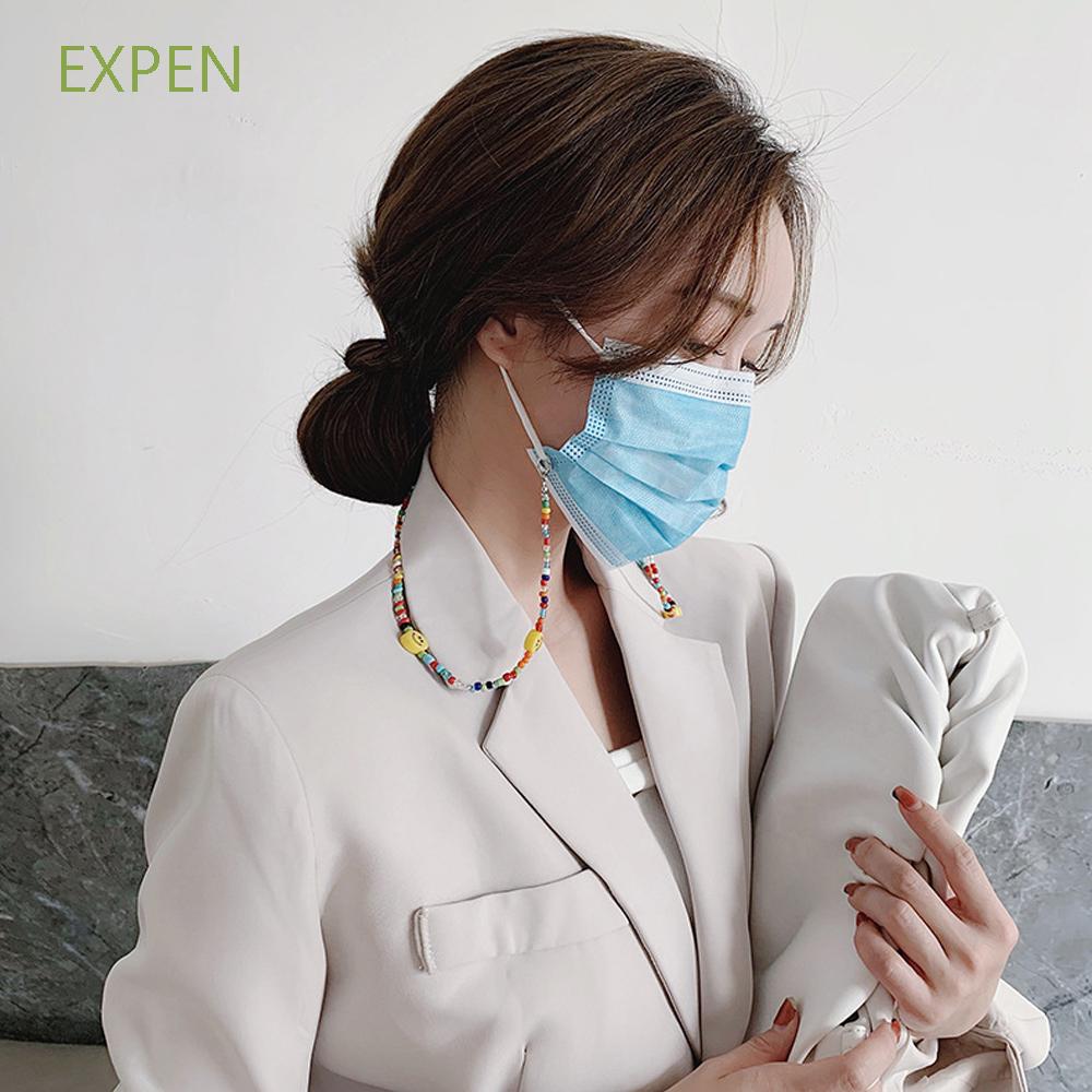 EXPEN Eyeglass Lanyard Reading Glasses Chain Glasses Clips Neck Straps Face Mask Necklace Anti