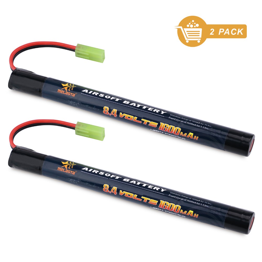 แบตเตอรี่2ack 8.4V 1600mAh 2/3A NiMH Battery with Mini Tamiya connector