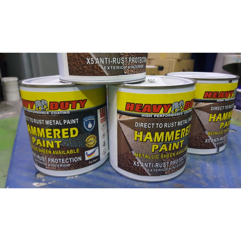 【Starting】1L ( 1 LITER ) HAMMERED PAINT ( METALLIC PAINT HEAVY DUTY
