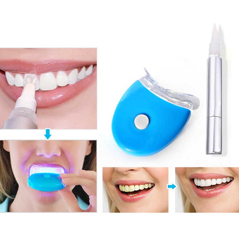 Auquest Mini Cold Light Whitening Lamp Dental Teeth Whitening Gel Pen