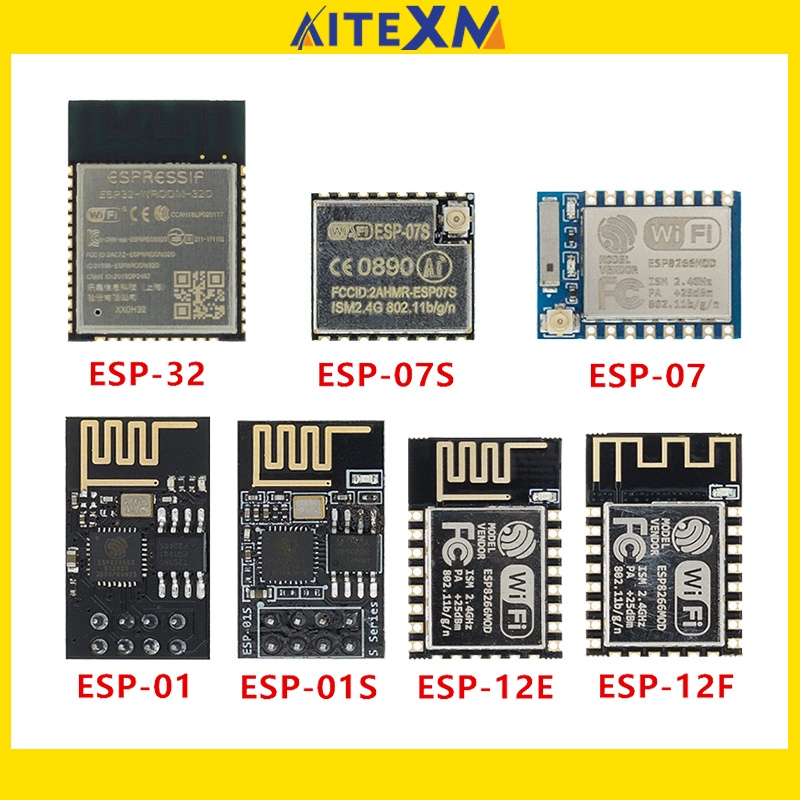 2.4 ESP8266 esp01 esp01s esp07 esp07s esp12e esp12f ESP32 wireless WiFi