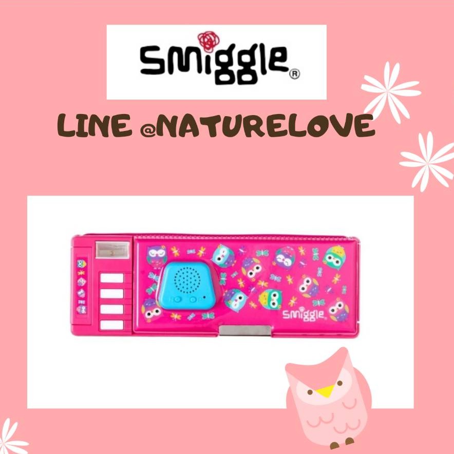 กล่องดินสอ Smiggle รุ่น Pop Out Record & Light Up Pencil Case สีชมพู ของแท้ นำเข้าจากประเทศ