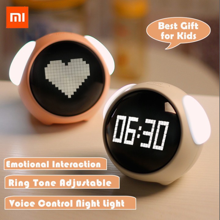 *Xiaomi Youpin Cute Expression Alarm Clock Multi Function Digital LED